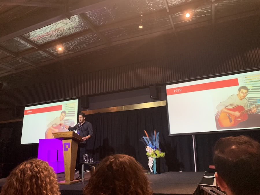 dan rosen on stage at bigsound 2019