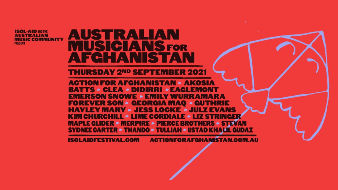 Isol-Aid announces livestreamed Afghanistan fundraiser concert